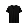 Mens V-neck 3 Pack Solid 100% Cotton Double Neck Ribbed S-5XL