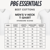 Mens V-neck 3 Pack Solid 100% Cotton Double Neck Ribbed S-5XL