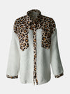 Fuzzy Button Up Long Sleeve Jacket - Cocoa Yacht Club