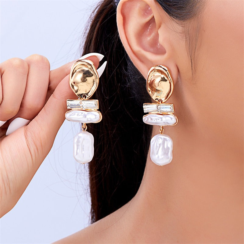 Cocoa Yacht Club Baroque Style Pearl Earrings