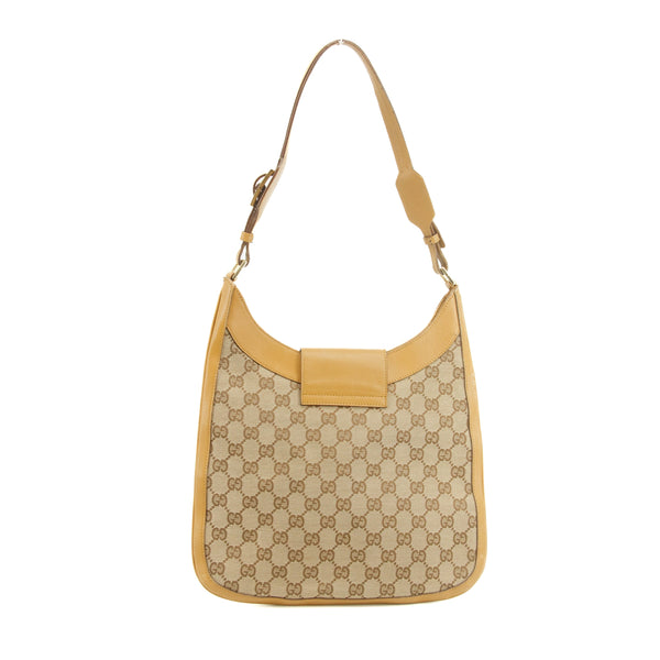 Gucci GG Canvas Beige One Shoulder Bag