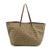 Fendi FF Zucchino Patter Beige Shoulder Bag