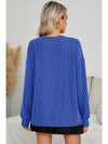 Bluing Corded GAME DAY Graphic Long Sleeve Top