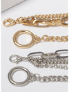 Gold 5pcs Rhinestone Chain Bracelet Set