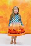 Into The Sunset Long Sleeve Milk Silk Dress