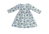 Nacho Valentine Long Sleeve Milk Silk Dress