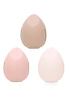 Apricot Pink Hollow Out Silicone Makeup Sponge Storage Bow