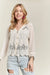 ADORA Button Down Embroidered Blouse