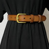 Cocoa Yacht Club Leather Narrow Belt