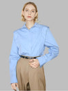 Cocoa Yacht Club Long Sleeve Lapel Blouse