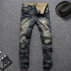 Cocoa Yacht Club Vintage Retro Style Slim Fit Ripped Jeans