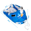 Watersports Snow Tube Bobsled for Kids and Adults w Front Snow Shield