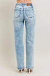 Judy Blue Full Size Hw Mineral Wash Destroy 90's Straight Jeans Plus Size