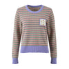 Cocoa Yacht Club Contrast Stripe Knit Sweater