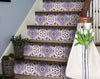 4" X 4" Vintage Purple And Taupe Mosaic Peel And Stick Removable Tiles