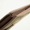Gucci Beige & Pink GG Canvas French Flap Long Wallet