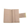Gucci Beige & Pink GG Canvas French Flap Long Wallet