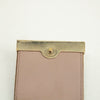 Gucci Beige & Pink GG Canvas French Flap Long Wallet