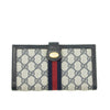 Gucci Canvas Coded Blue Ophidia Long Wallet