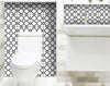 8" X 8" Black and White Quatrefoil Peel and Stick Tiles