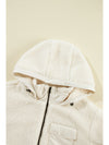 Jet Stream Zip Up Pocketed Hooded Sherpa Jacket