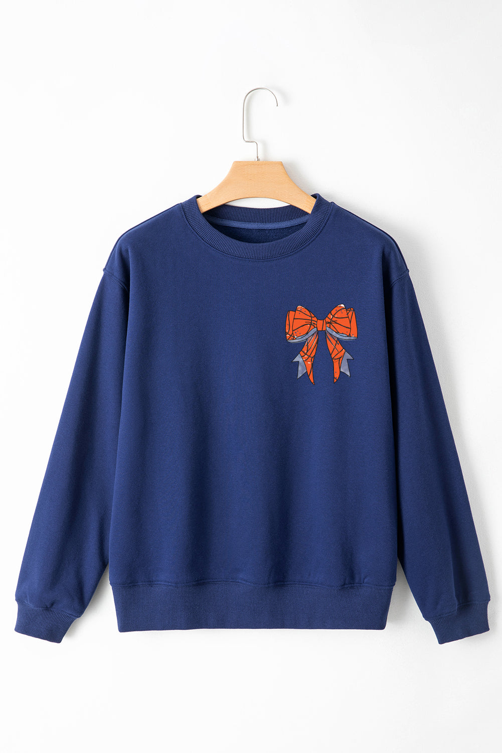 Navy Blue GAME DAY Long Sleeve Graphic Sweatshirt