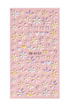 Light Pink Heart Floral Print Press-on Nail