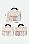 Beige TASTY Print Clear Makeup Bag