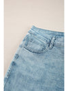 Dusk Blue Acid Wash Flared Leg Jeans