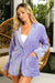 BiBi Velvet Sequins Patch Pockets Single Blazer