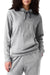 Light Grey Plain Fleece Lined Drawstring Hoodie with Pocket - Cocoa Yacht Club