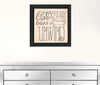 Soak and Relax 4 Black Framed Print Bathroom Wall Art