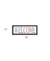 Patriotic Welcome 2 Black Framed Print Wall Art