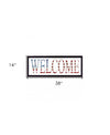 Patriotic Welcome 2 Black Framed Print Wall Art