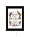 Charming Garden 1 Black Framed Print Wall Art