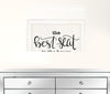 The Best Seat in the House 1 White Framed Print Bathroom Wall Art