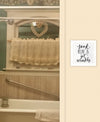 Lets Get Wrinkly 1 White Framed Print Bathroom Wall Art