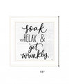 Lets Get Wrinkly 1 White Framed Print Bathroom Wall Art