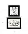Set Of Two The Best Seat in the House 2 Black Framed Print Bathroom Wall Art