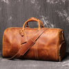 Cocoa Yacht Club Retro Leather Travel Bag