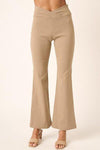 Mittoshop Surplice V Waist Flare Pants