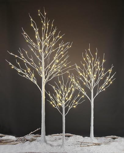 LED Birch Tree Light Set
