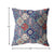 16” Turquoise Cream Trellis Indoor Outdoor Throw Pillow