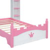 Cocoa Yacht Club Castle-Shaped Wooden Bed with Storage Shelf