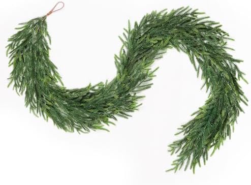 12FT (2 * 6FT) Christmas Norfolk Pine Garland