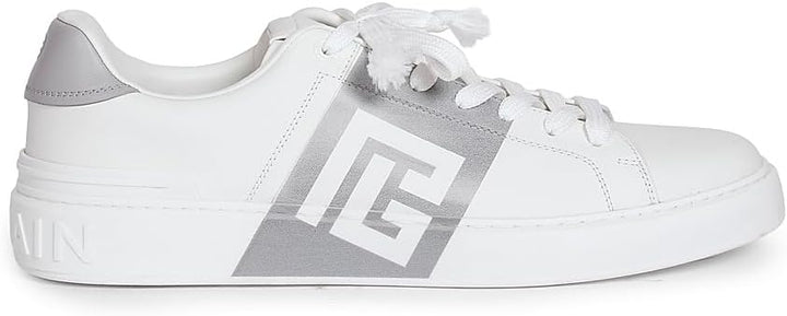Balmain, B-Court Leather Low-Top Sneakers