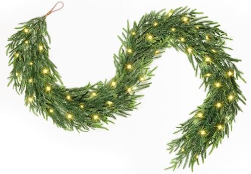 12FT (2 * 6FT) Christmas Norfolk Pine Garland