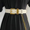 Cocoa Yacht Club Leather Chain Belt