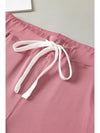 Fushia Drawstring Drop Waist Pocketed Joggers