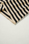 Black Stripe Crew Neck Slim Fit Sweater Vest